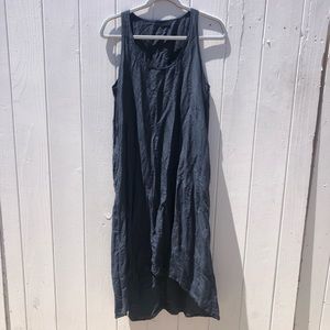 CP Shades High Low Silk Blend Tank Maxi Dress Lagenlook